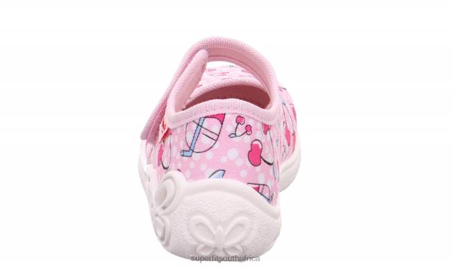 BELINDA - Slipper with Velcro Fastener Babies Pink NLL067 Superfit Slippers