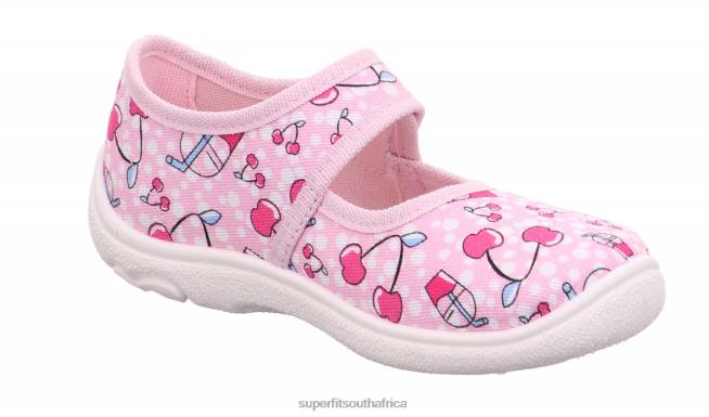 BELINDA - Slipper with Velcro Fastener Babies Pink NLL067 Superfit Slippers