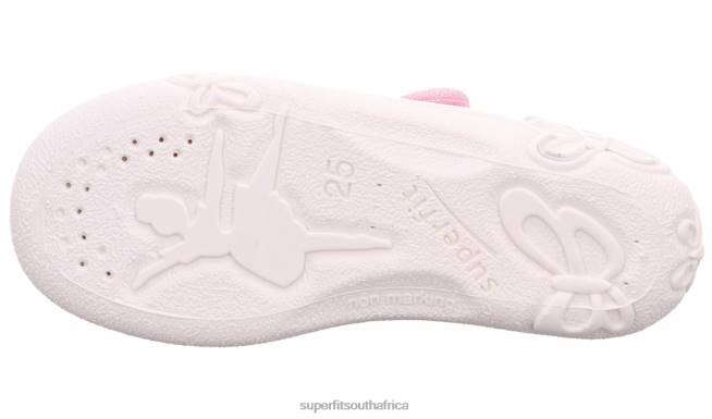 BELINDA - Slipper with Velcro Fastener Babies Pink NLL067 Superfit Slippers