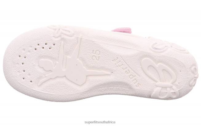 BELINDA - Slipper with Velcro Fastener Babies Pink/Silver NLL037 Superfit Slippers