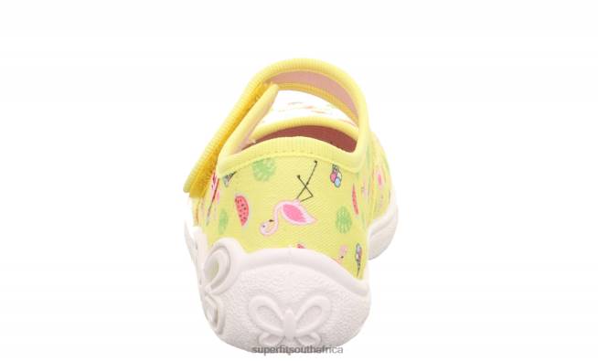 BELINDA - Slipper with Velcro Fastener Babies Yellow/Multicoloured NLL092 Superfit Slippers