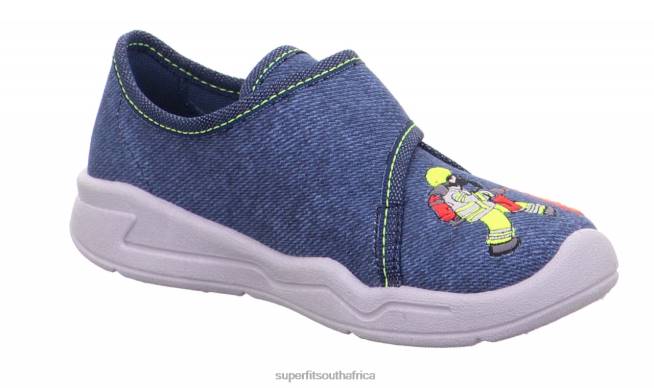 BENNY - Slipper with Velcro Fastener Babies Blue NLL0150 Superfit Slippers