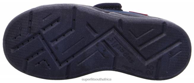 BENNY - Slipper with Velcro Fastener Babies Blue/White NLL072 Superfit Slippers