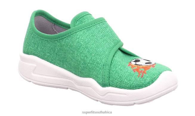 BENNY - Slipper with Velcro Fastener Babies Green/Orange NLL066 Superfit Slippers