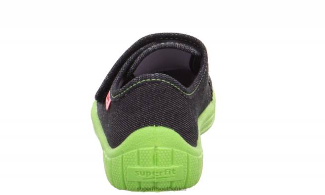 BILL - Slipper with Velcro Fastener Babies Black NLL0104 Superfit Slippers