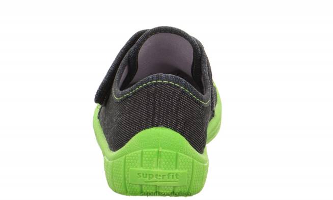 BILL - Slipper with Velcro Fastener Babies Black NLL088 Superfit Slippers