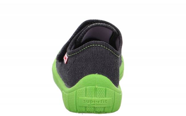 BILL - Slipper with Velcro Fastener Babies Black NLL091 Superfit Slippers