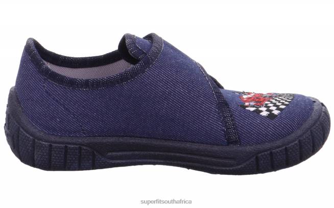 BILL - Slipper with Velcro Fastener Babies Blue NLL0129 Superfit Slippers