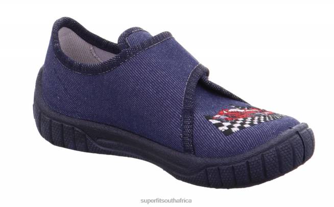 BILL - Slipper with Velcro Fastener Babies Blue NLL0129 Superfit Slippers