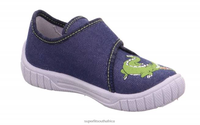 BILL - Slipper with Velcro Fastener Babies Blue NLL0154 Superfit Slippers