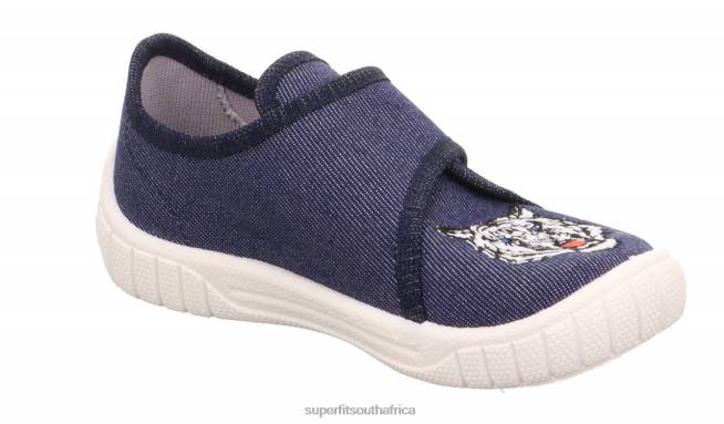 BILL - Slipper with Velcro Fastener Babies Blue NLL031 Superfit Slippers