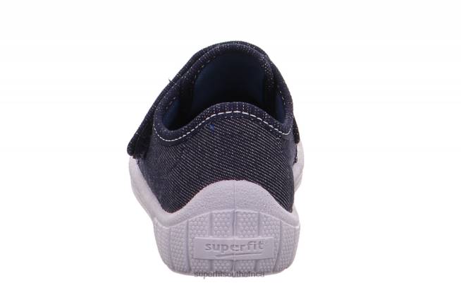 BILL - Slipper with Velcro Fastener Babies Blue/White NLL014 Superfit Slippers