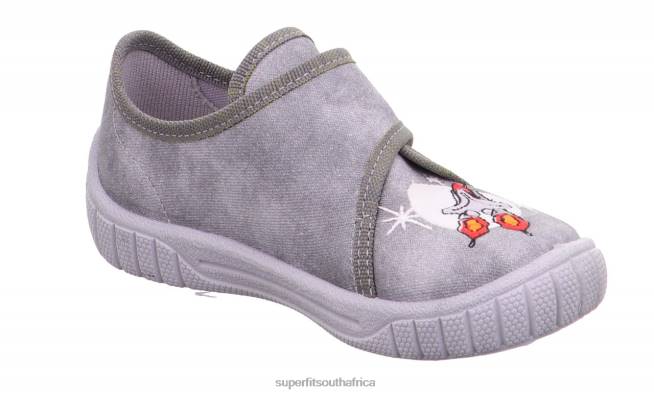 BILL - Slipper with Velcro Fastener Babies Grey NLL0138 Superfit Slippers