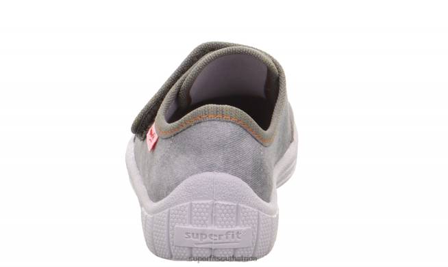 BILL - Slipper with Velcro Fastener Babies Grey NLL039 Superfit Slippers