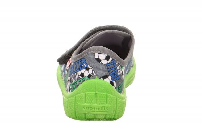 BILL - Slipper with Velcro Fastener Babies Grey/Multicoloured NLL097 Superfit Slippers