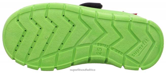 BOBBY - Slipper with Velcro Fastener Toddlers Blue/Green NLL0576 Superfit Slippers