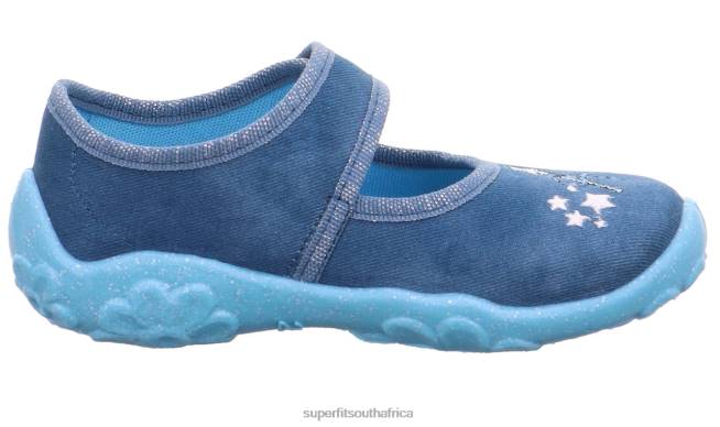 BONNY - Slipper with Velcro Fastener Babies Blue NLL0106 Superfit Slippers