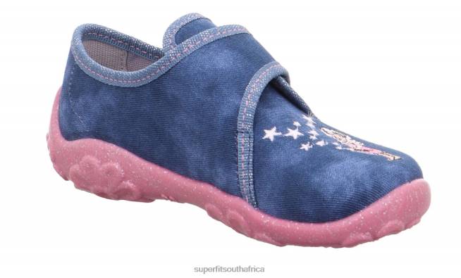 BONNY - Slipper with Velcro Fastener Babies Blue NLL0133 Superfit Slippers