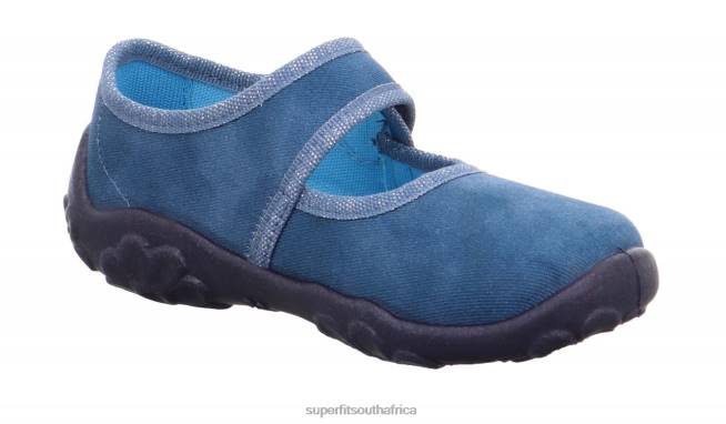 BONNY - Slipper with Velcro Fastener Babies Blue NLL0146 Superfit Slippers