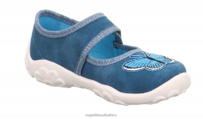 BONNY - Slipper with Velcro Fastener Babies Blue NLL023 Superfit Slippers