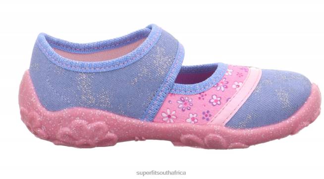 BONNY - Slipper with Velcro Fastener Babies Blue/Pink NLL0131 Superfit Slippers