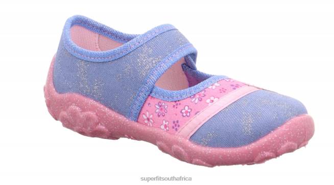 BONNY - Slipper with Velcro Fastener Babies Blue/Pink NLL0131 Superfit Slippers