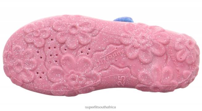 BONNY - Slipper with Velcro Fastener Babies Blue/Pink NLL0131 Superfit Slippers