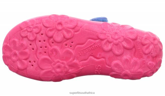 BONNY - Slipper with Velcro Fastener Babies Blue/Pink NLL055 Superfit Slippers