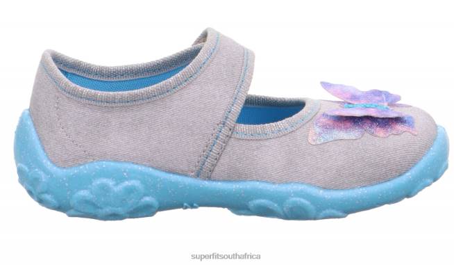 BONNY - Slipper with Velcro Fastener Babies Grey NLL0119 Superfit Slippers