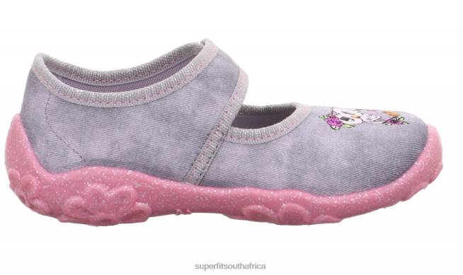 BONNY - Slipper with Velcro Fastener Babies Grey NLL0149 Superfit Slippers