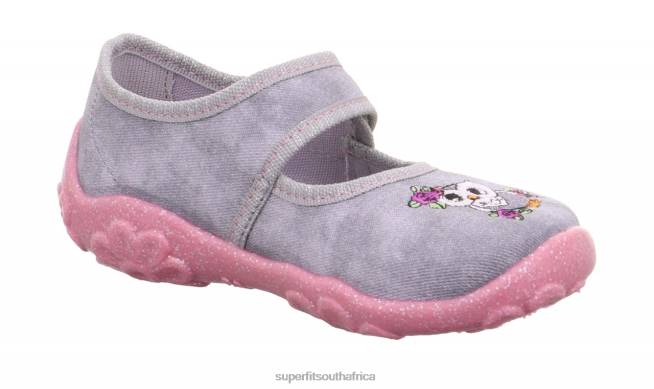 BONNY - Slipper with Velcro Fastener Babies Grey NLL0149 Superfit Slippers