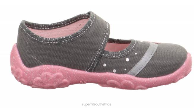 BONNY - Slipper with Velcro Fastener Babies Grey NLL061 Superfit Slippers