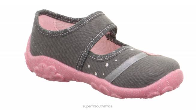 BONNY - Slipper with Velcro Fastener Babies Grey NLL061 Superfit Slippers