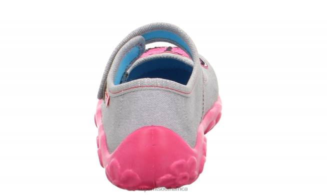 BONNY - Slipper with Velcro Fastener Babies Grey NLL077 Superfit Slippers