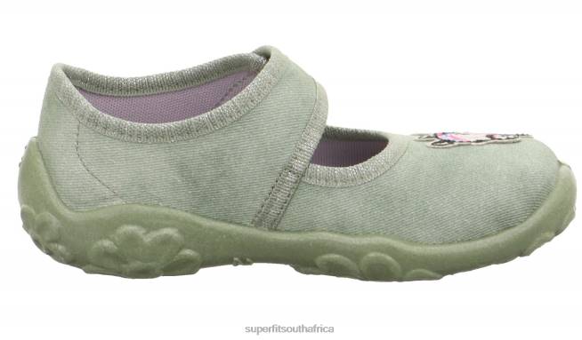 BONNY - Slipper with Velcro Fastener Babies Light Green NLL049 Superfit Slippers