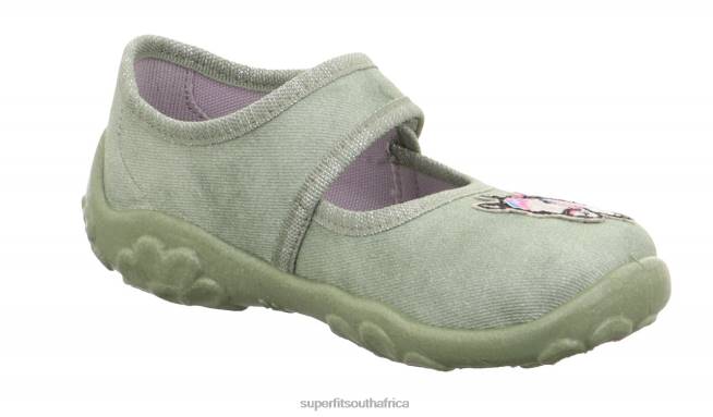 BONNY - Slipper with Velcro Fastener Babies Light Green NLL049 Superfit Slippers