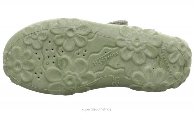 BONNY - Slipper with Velcro Fastener Babies Light Green NLL049 Superfit Slippers