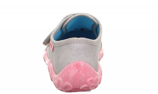 BONNY - Slipper with Velcro Fastener Babies Light Grey NLL085 Superfit Slippers