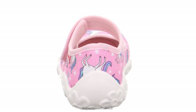 BONNY - Slipper with Velcro Fastener Babies Pink/Multi Coloure NLL07 Superfit Slippers