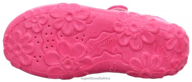 BONNY - Slipper with Velcro Fastener Babies Pink/Purple NLL019 Superfit Slippers