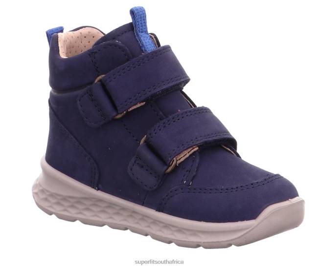 BREEZE - Sneakers high with Velcro Fastener Babies Blue NLL0412 Superfit High Sneakers