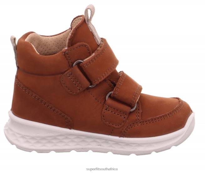 BREEZE - Sneakers high with Velcro Fastener Babies Brown/Beige NLL0405 Superfit High Sneakers