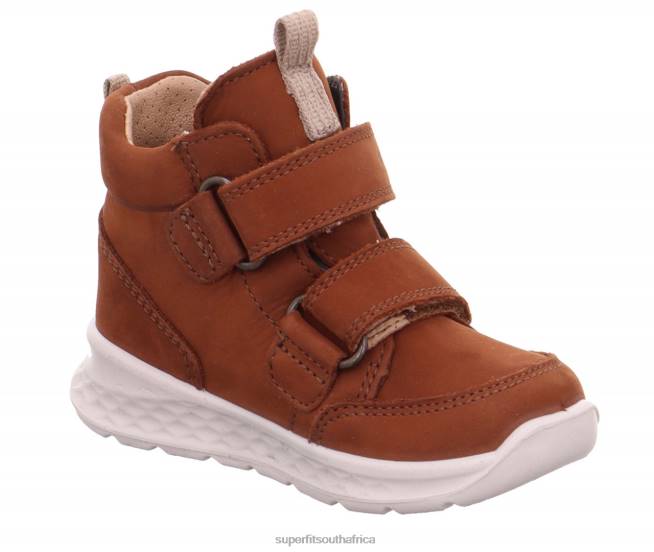 BREEZE - Sneakers high with Velcro Fastener Babies Brown/Beige NLL0405 Superfit High Sneakers