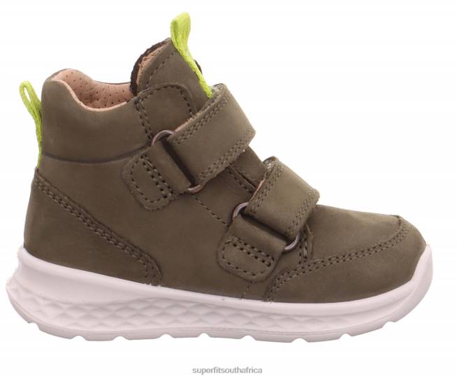 BREEZE - Sneakers high with Velcro Fastener Babies Green NLL0417 Superfit High Sneakers