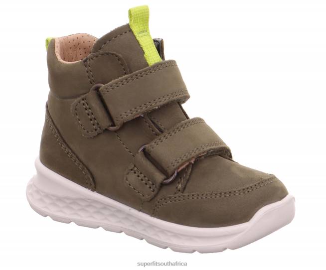 BREEZE - Sneakers high with Velcro Fastener Babies Green NLL0417 Superfit High Sneakers