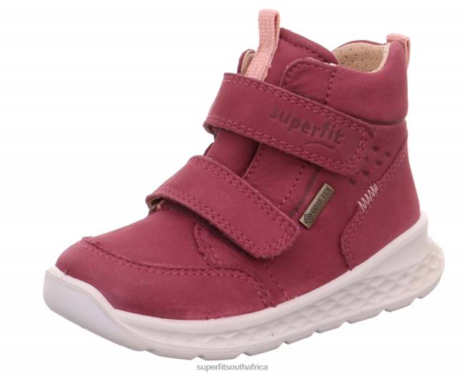 BREEZE - Sneakers high with Velcro Fastener Babies Pink/Orange NLL0433 Superfit High Sneakers