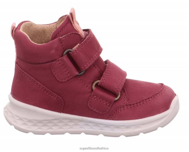 BREEZE - Sneakers high with Velcro Fastener Babies Pink/Orange NLL0433 Superfit High Sneakers