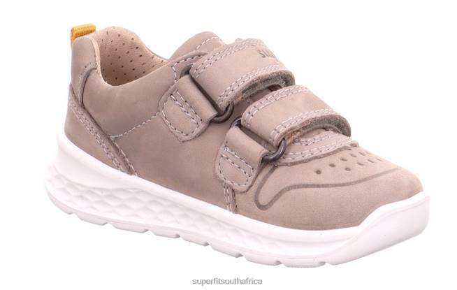 BREEZE - Sneakers low with Velcro Fastener Babies Beige/Yellow NLL0262 Superfit Low Sneakers