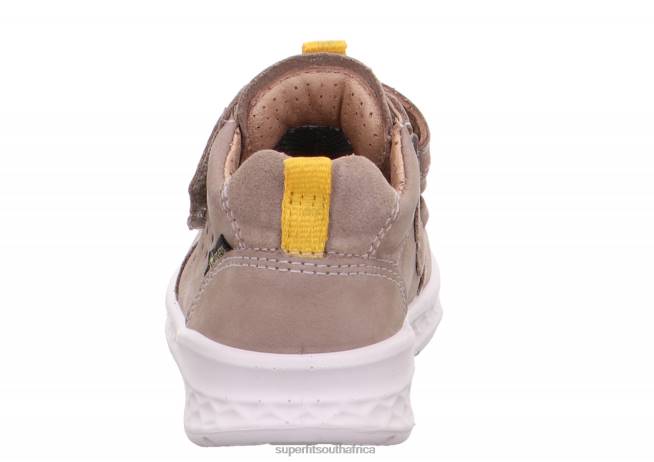 BREEZE - Sneakers low with Velcro Fastener Babies Beige/Yellow NLL0291 Superfit Low Sneakers