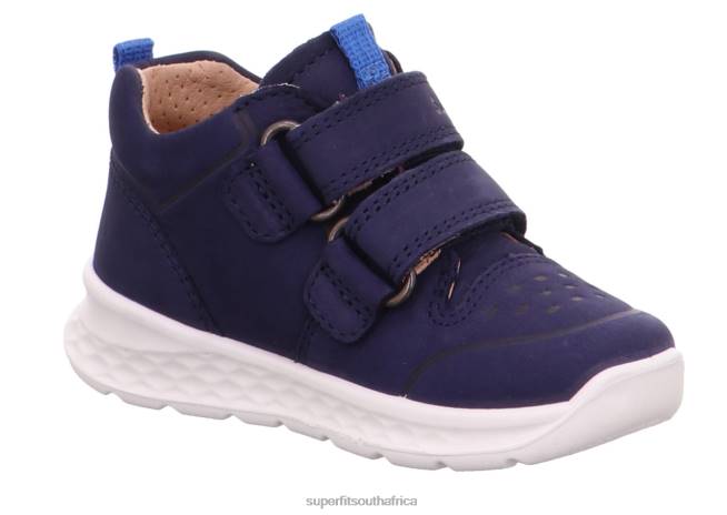 BREEZE - Sneakers low with Velcro Fastener Babies Blue NLL0237 Superfit Low Sneakers